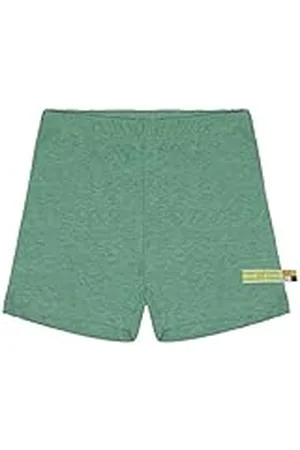 loud + proud Uniseks kindershort met linnen, GOTS-gecertificeerde shorts, , 62/68 cm