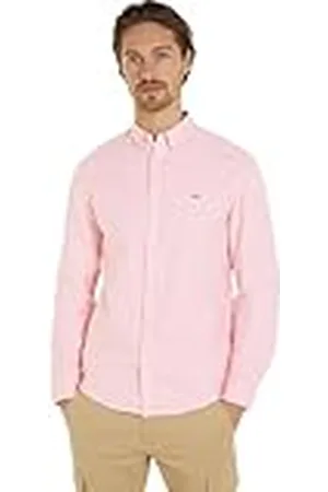 Tommy Hilfiger Heren Oxford Shirt Regular Fit, Roze (Tickled Pink), XS