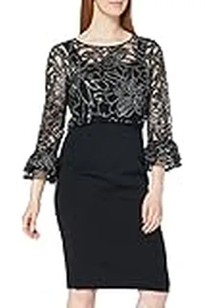 Gina Bacconi Vrouwen Geborduurde Overtop Jurk Cocktail, , 42 NL