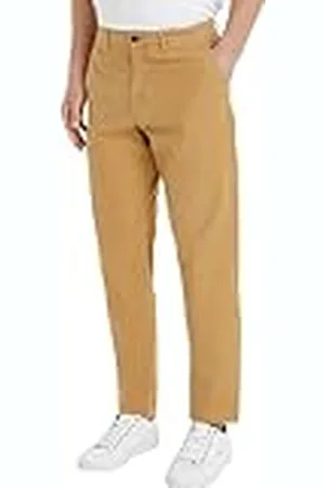 Tommy Hilfiger Chino Chelsea Gabardine Gmd Geweven broek heren, Klassieke Khaki, 32W / 32L
