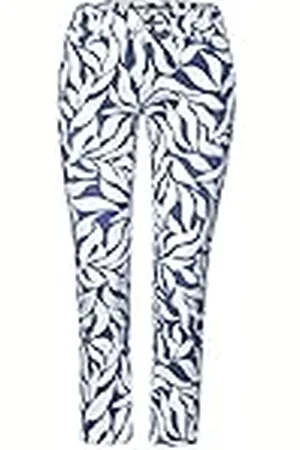 Street one Dames bedrukte 7/8 jeansbroek, , 32W / 26L