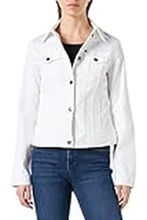 Armani Exchange Dames Essential, Kleured, Knoopsluiting, Voorzakken Denim Jas, , Extra Small, , XS