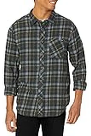 Billabong Heren klassieke lange mouw Flanel Shirt knop