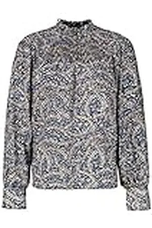 Garcia Damesshirt met lange mouwen, Dames Kleding, Marineblauw, XS