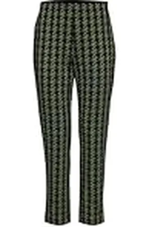 Ichi IHKATE Houndstooth PA Damesbroek, 59% polyester, 39% viscose, 2% elastaan, regular fit, , L