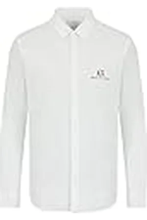 Armani Exchange Heren A|x lange mouw overhemd jurk met knopen, , XL