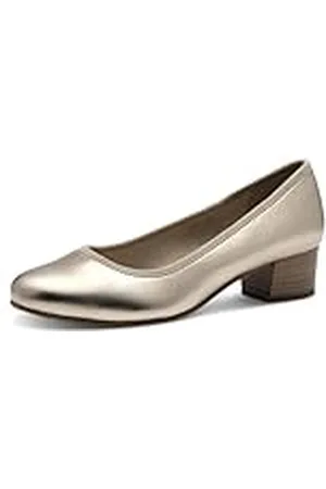 Jana Dames platte hak comfortabele extra brede veganistische pumps, , 39 EU, , 39 EU