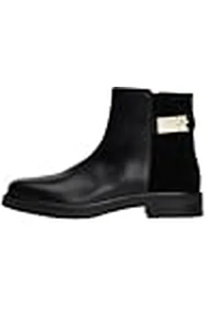 Tommy Hilfiger Dames TH Logo lederen mix Chelsea (FW0FW08336) lage laarzen, , 3.5 UK, , 36 EU