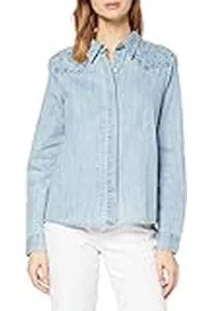 Scotch&Soda Jeanshemd voor dames in westernstijl met studs shirt, , M