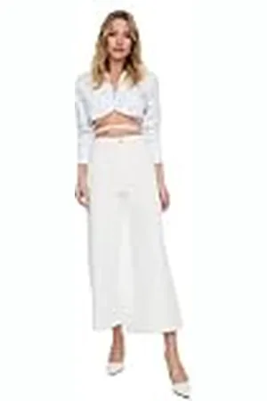 Trendyol Dames Basic High Waist Wide Leg Culotte Jeans, , 68