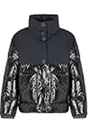 Armani Exchange Dames The Notorius Frank, Crinkle Nylon Insert Blouson Jacket, , L