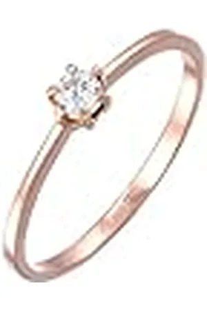 DIAMORE Elli Ring Solitär Verlobung Diamant (0.11 ct.) 750 Roségold