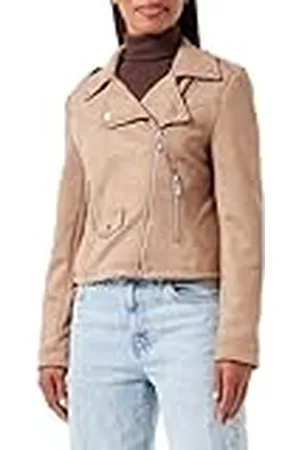 ONLY Bestseller A/S Onlscootie Faux Suede Biker Jacket OTW Leren imitatiejas, , XS