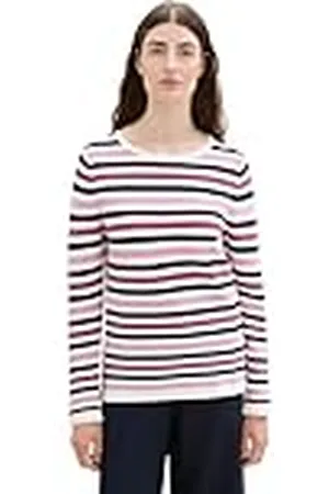 TOM TAILOR Basic gebreide trui voor dames van biologisch katoen, , XXL