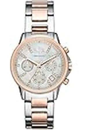 Armani Exchange Chronograaf Tweekleurig Roestvrijstalen Horloge