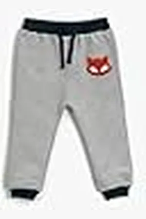Koton Babyboy Jogger Sweatpants Fox Plush Applique Detail Trekkoord, , 6-9 Monate