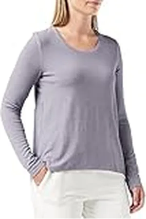 Triumph Dames Climate Control TOP ronde hals pyjama-bovendeel, donkergrijs melange, 38