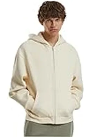 Build Your Brand Fluffy Zip Hoody, herenhoodie met doorlopende ritssluiting, regular fit, , S