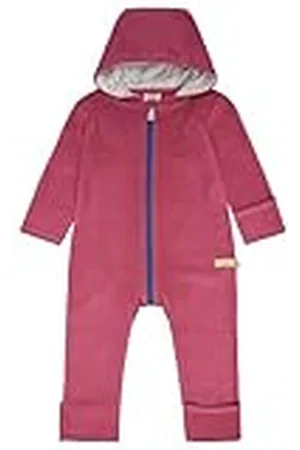 loud + proud Katoenen fleece overall voor babymeisjes, GOTS-gecertificeerd, , 74-80