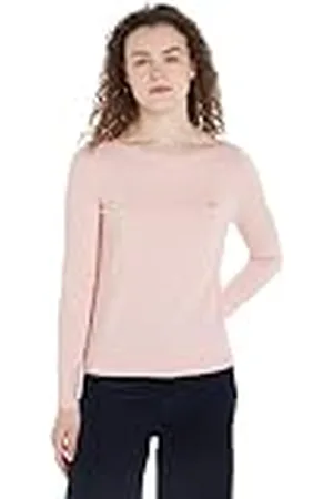 Tommy Hilfiger Dames CO Jersey Stitch Boat-NK Sweater WW0WW40099 Pullover Sweater, Delicaat Roze, XXS, , XXS