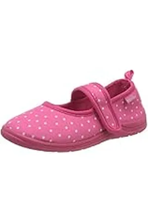 Playshoes Unisex kinderen stippen huisschoen, roze 18, 30/31 EU