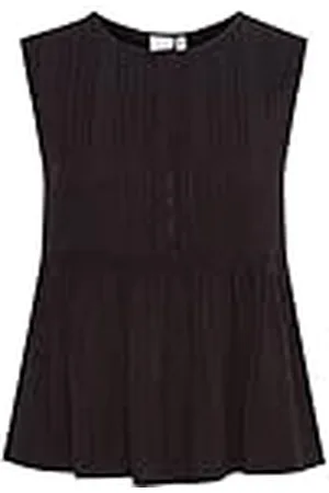 Ichi Hgella to Damesblouse, top met ronde hals, mouwloos, , 36