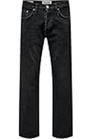 Only & Sons Jeans - Rechte pasvorm voor tijdloze stijl**, Colour:Black, Size:36W / 32L, Beenlengte:L32