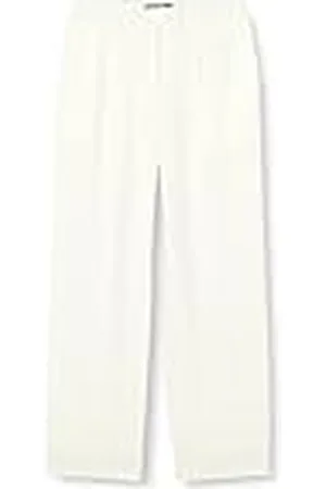 NAME IT Bestseller A/S NLFHEGINA HW Wide Pant WL Broek, White Alyssum, 146, , 146 cm