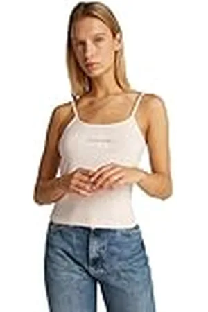 Calvin Klein CK JEANS Dames MONOLOGO STRAPPY TANK TOP J20J223105, , 3XL, , 3XL grote maten