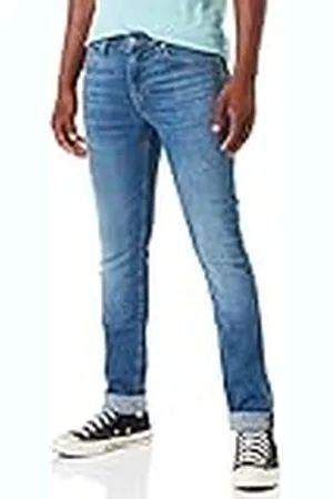7 for all Mankind Heren Paxtyn Stretch Tek Jeans, Mid Blue, Regular