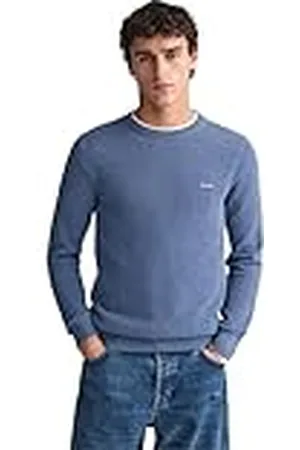 GANT Heren Cotton Pique C-Neck Pullover, , S