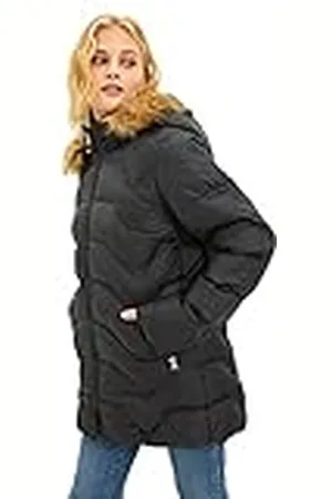 Trendyol Black Fur Opblaasbare jas met capuchon voor dames, , M
