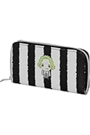 KARACTERMANIA Beetlejuice Stripes-Essential Portemonnee, Wit, 19 x 10 cm, , Eén maat, Essentiële Portemonnee