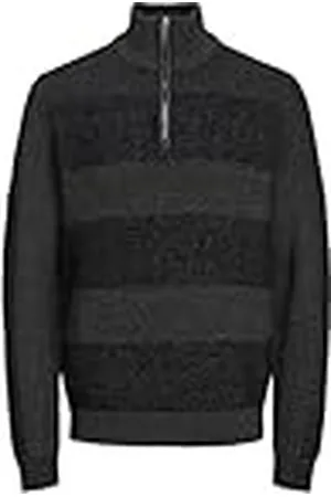JACK & JONES Heren Jjhugo Knit Half Zip Pls gebreide trui, , 4XL