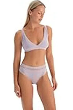 Dagi Lilac Fashion Gebreide Non-Wired Regular Micro Modal Dikke Vaste Strap Bralette, Lilac, S, , S