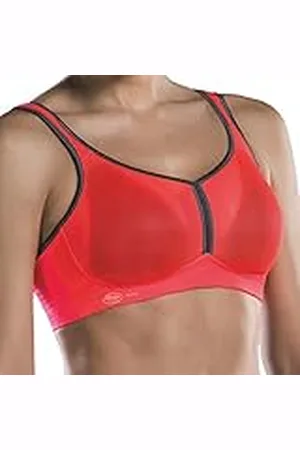 Anita Active 5527 Sportbeha voor dames, zonder beugel, koraal/antraciet, 75H