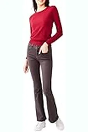 LTB Jeans Lotties-X slim pullover voor dames, rood, viscose-mix, maat S, , S