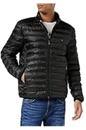 Tommy Hilfiger Packable Recycled Jacket MW0MW18763 overgangsjas, Zwart (zwart)