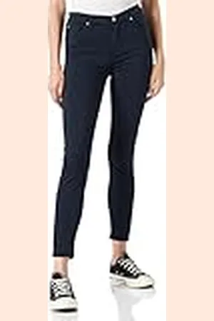7 for all Mankind Dames Hw Skinny Crop Jeans, , 24W / 27L