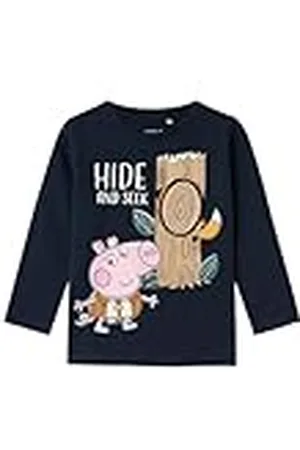 NAME IT Jongens Nmmosgar Peppa Ls Nreg Top Cplg shirt met lange mouwen, , 104
