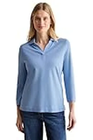 CECIL Piquée poloshirt voor dames, , M