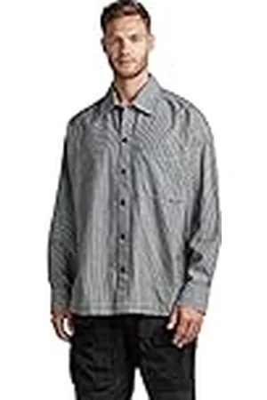 G-Star RAW Heren Boxy Fit Longsleeve Shirt, Multicolor (Insed Deck Stripe D322-D850), XS, , XS