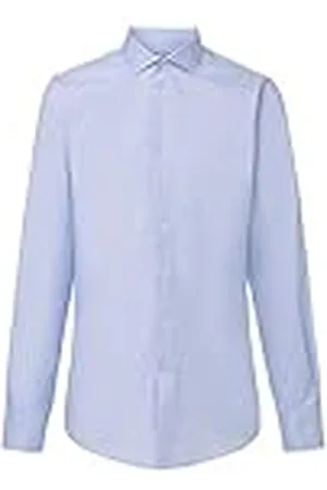 Hackett Poplin Slim Bc Shirt voor heren, Blauw (Sky), 46 NL