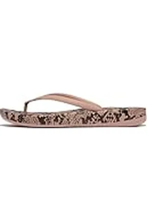 FitFlop Ergonomische teenslippers met slangenprint voor dames, , 41 EU