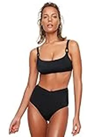 Trendyol Dames V-snit de hoge taille bikini bottoms, , 40