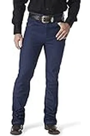Wrangler Cowboy Cut Herenjeans, slimfit, traditionele bootcut-jeans, Donkerblauw, 30W / 32L