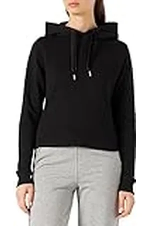 Tommy Hilfiger Dames REG Korte Fluwelen Trim Hoodie Trui, , XXL