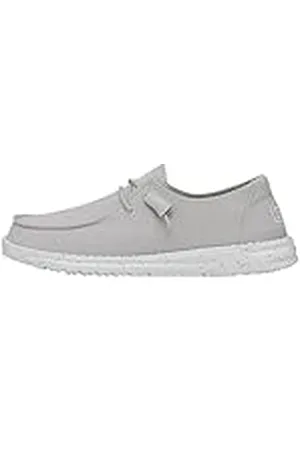 Hey dude Wendy Slub Canvas Moccasin, Light Grey, 39 EU, , 39 EU