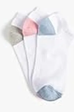 Koton Dames 3-Pack Bootie Multicolor Sokken Set, Roze (909), One Size, , Eén Maat