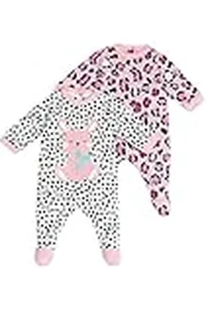 chicco Jumpsuitset van katoen met voet, Jumpsuit Uniseks 0-24, , 0 maanden (pakket van 2)